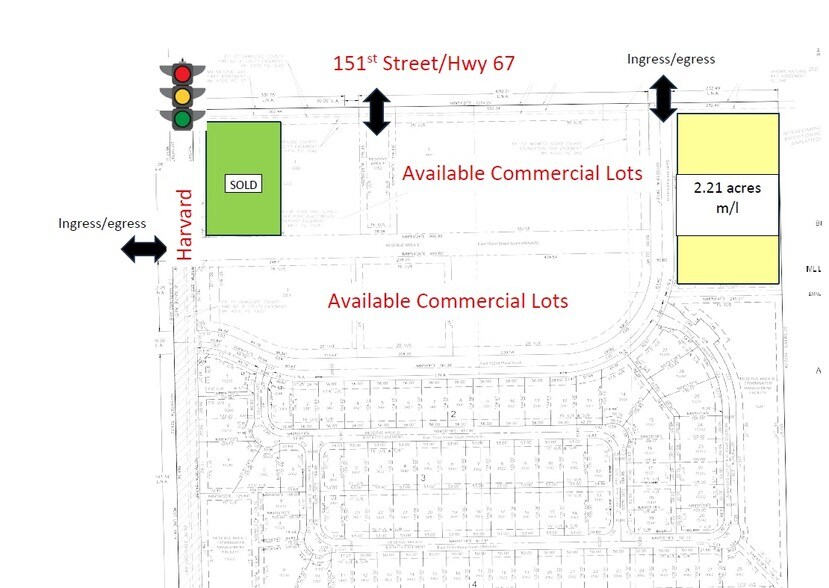 SEC 151st & Harvard, Bixby, OK à vendre - Plan de site - Image 3 de 5