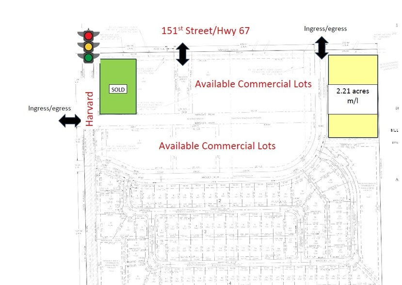 SEC 151st & Harvard, Bixby, OK for sale - Site Plan - Image 3 of 5