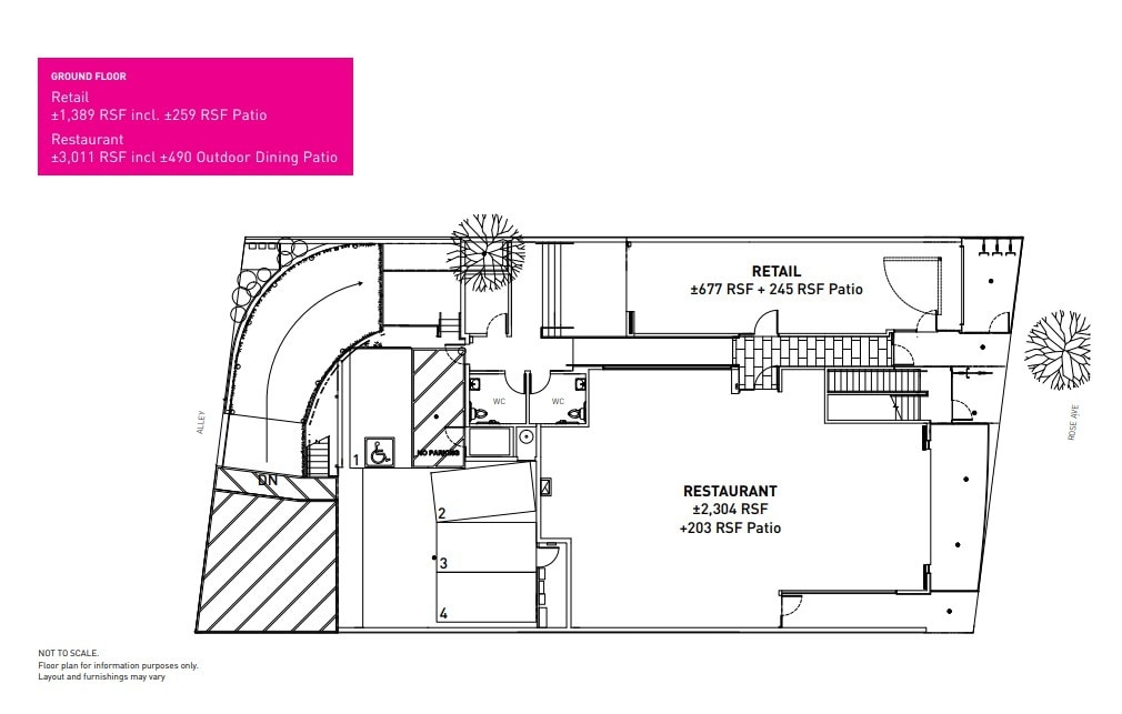 613 Rose Ave, Venice, CA for lease Floor Plan- Image 1 of 1