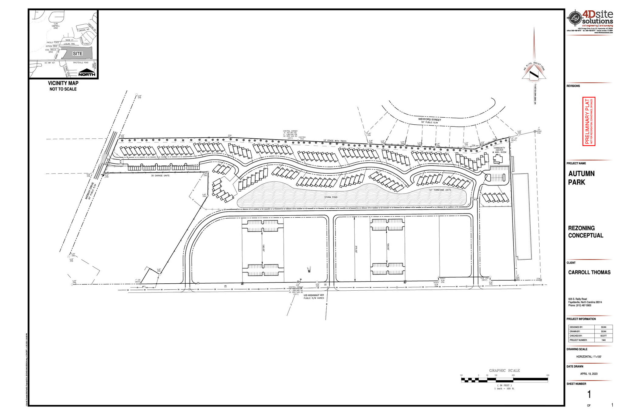 Fayetteville Road/ US Hwy 401, Raeford, NC à vendre Plan de site- Image 1 de 4