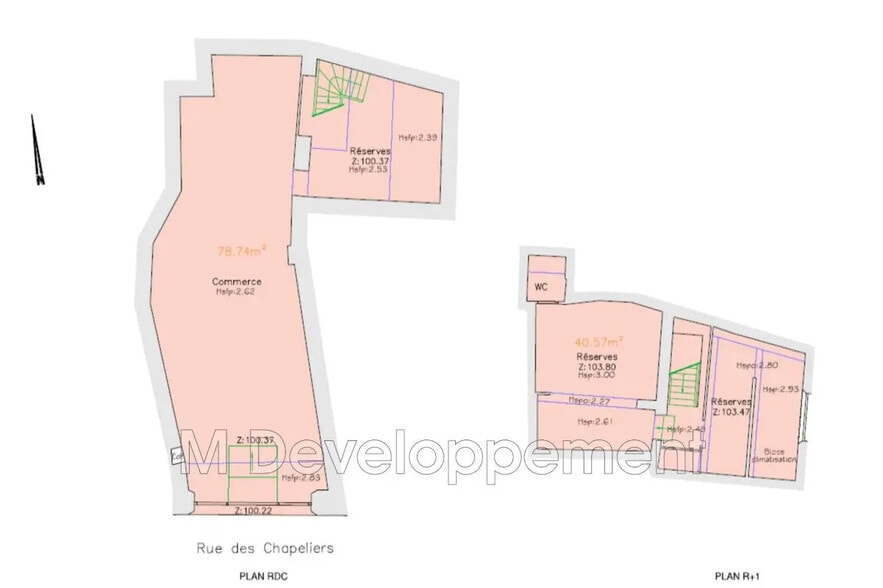 Commerce de détail dans Aix-en-Provence à louer - Plan d’étage - Image 2 de 2
