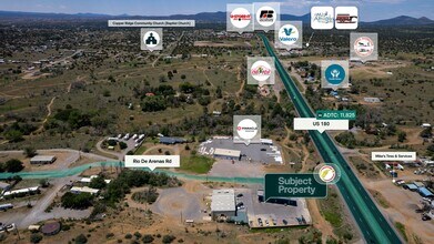 3 Rio de Arenas, Arenas Valley, NM - AÉRIEN Vue de la carte