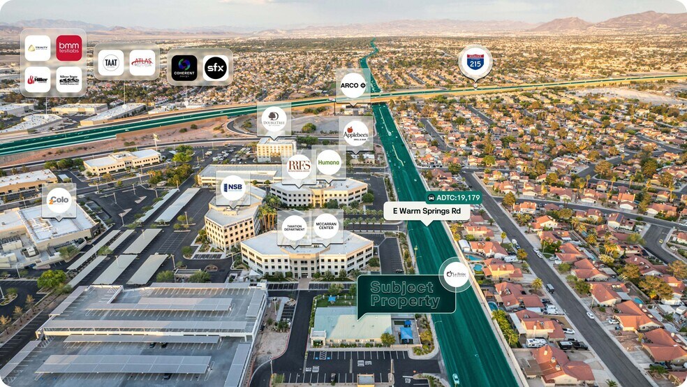 680 E Warm Springs Rd, Las Vegas, NV à vendre - Aérien - Image 2 de 2