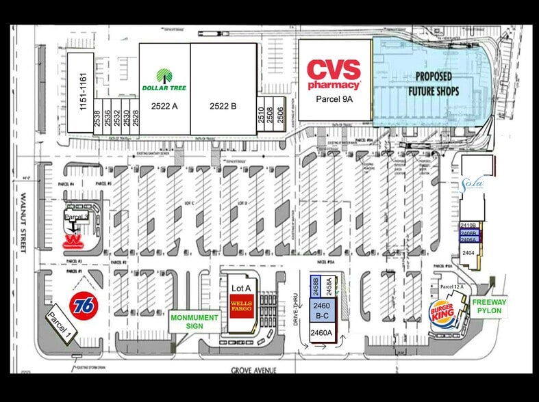 2404-2538 S Grove Ave, Ontario, CA for lease - Site Plan - Image 3 of 3