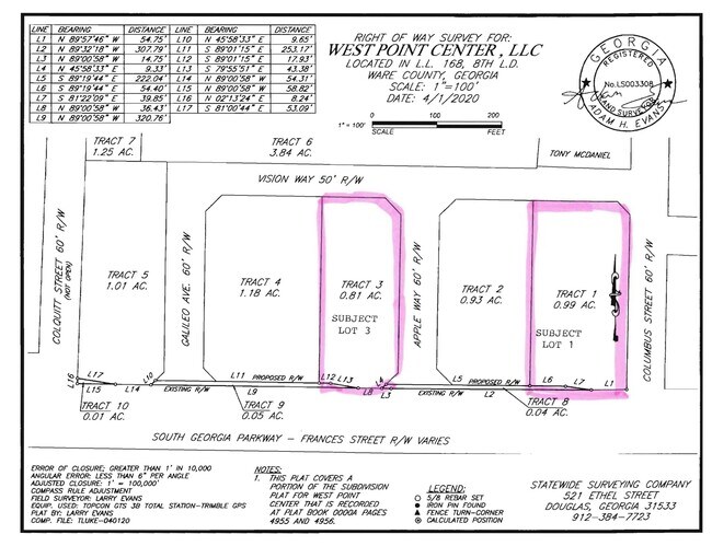 More details for 1612 S Georgia Pky, Waycross, GA - Land for Sale