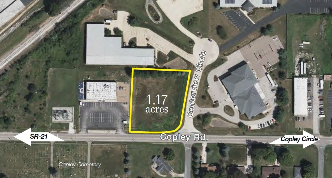 Copley Road and Centerview Circle, Akron, OH for sale Aerial- Image 1 of 3