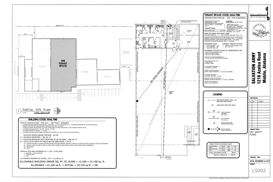 1210-1216 Azalea Rd, Mobile, AL à louer - Plan de site - Image 2 de 2