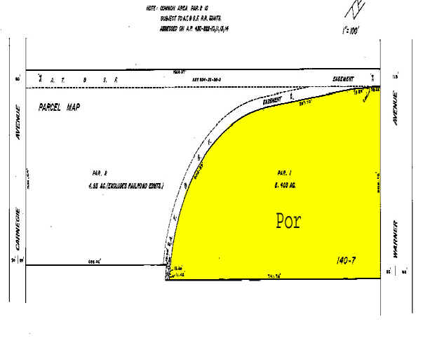 1920 E Warner Ave, Santa Ana, CA à vendre - Plan cadastral - Image 2 de 2