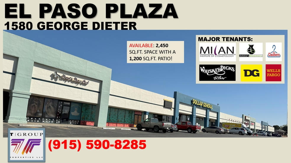 1580 George Dieter Dr, El Paso, TX for lease - Building Photo - Image 1 of 8