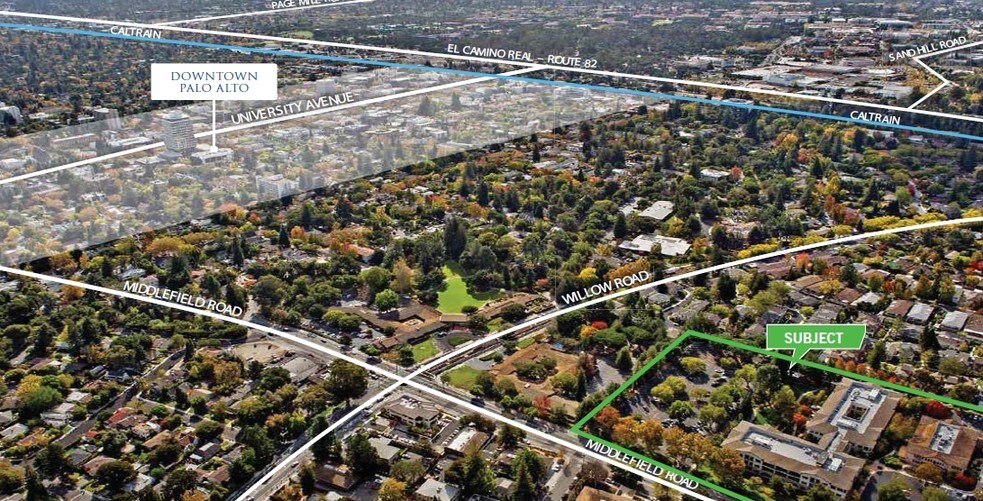 155 Linfield Dr, Menlo Park, CA à louer - Aérien - Image 2 de 6