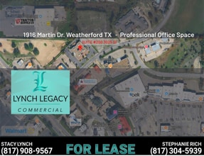 1916 Martin Dr, Weatherford, TX - Aerial map view