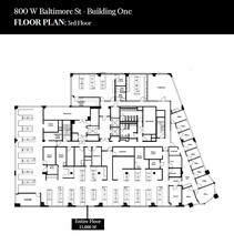 800 W Baltimore St, Baltimore, MD à louer Plan d’étage- Image 1 de 1