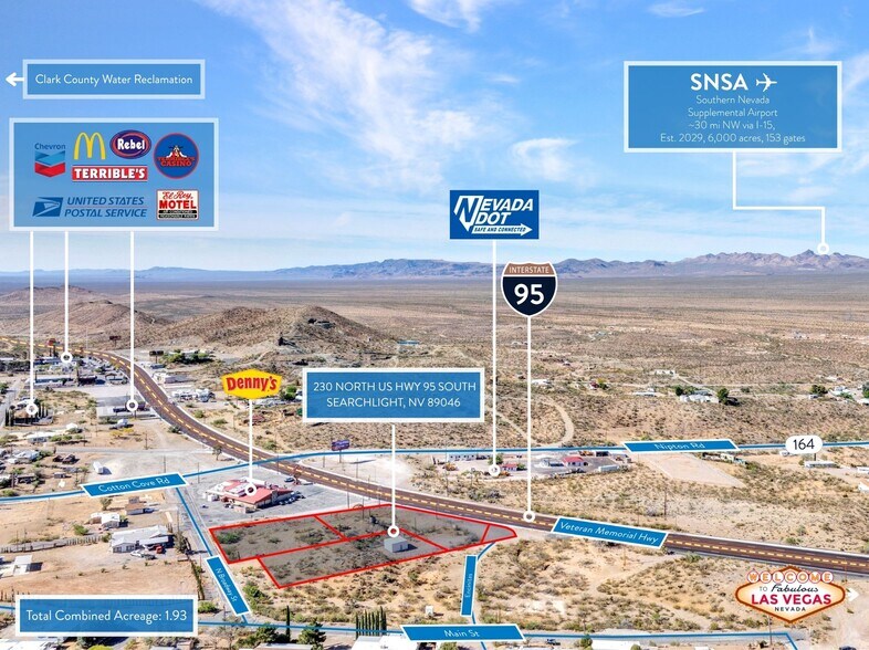 230 US 95 South hwy, Searchlight, NV à vendre - Photo du bâtiment - Image 1 de 17