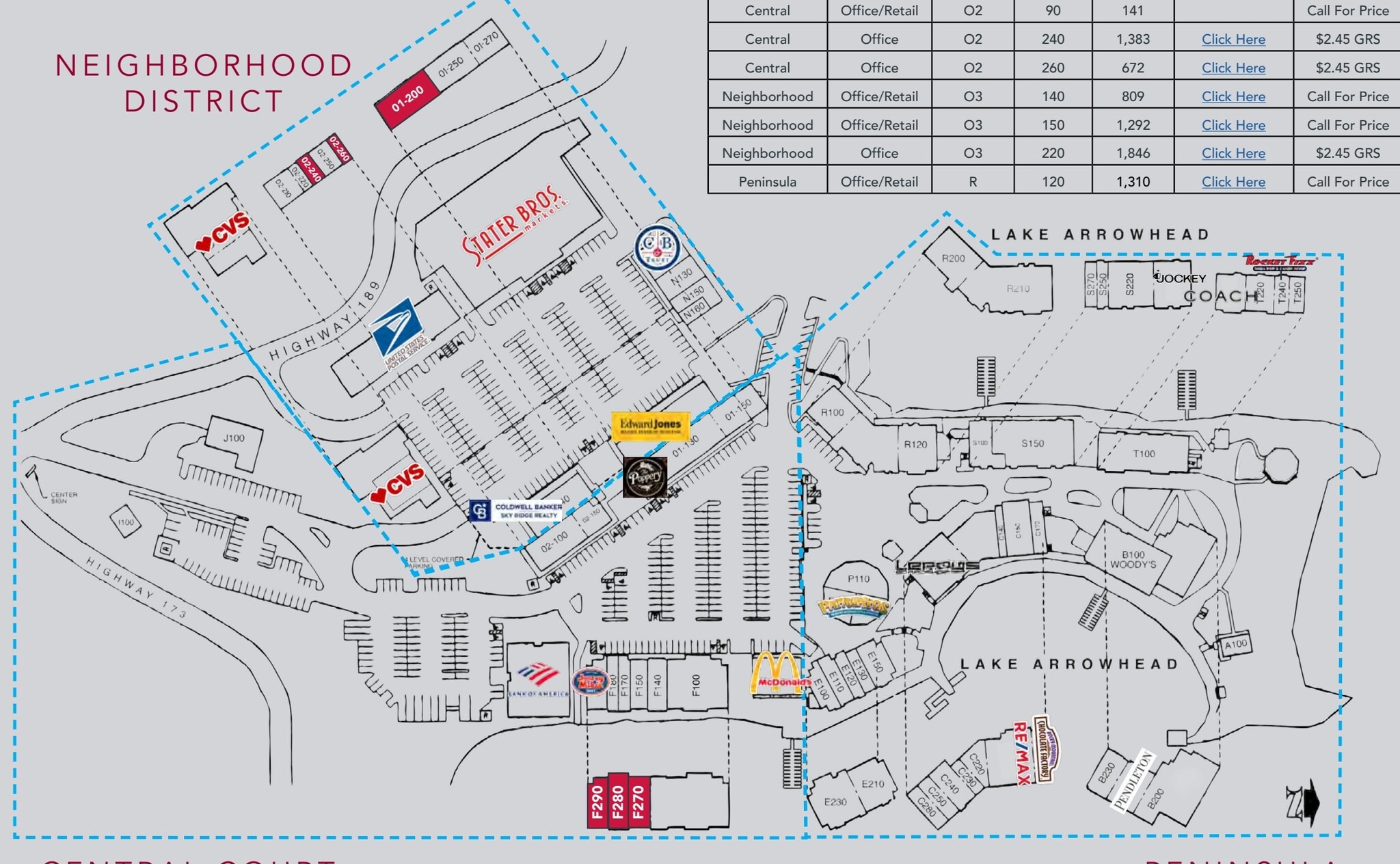 28200 Hwy 189, Lake Arrowhead, CA à louer Plan de site- Image 1 de 1