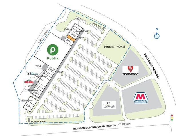 Plus de détails pour 120 Westridge Pky, McDonough, GA - Commerce de détail à louer