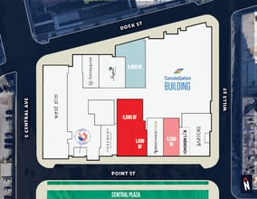 1310 Point St, Baltimore, MD à louer Plan d’étage- Image 1 de 1