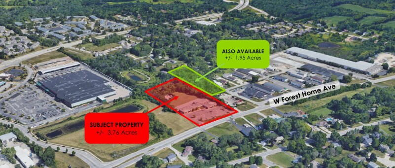 11217 W Forest Home Ave, Franklin, WI for lease - Aerial - Image 2 of 2