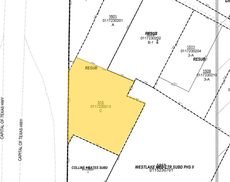 515 S Capital of Texas Hwy, West Lake Hills, TX à vendre - Plan cadastral - Image 2 de 7