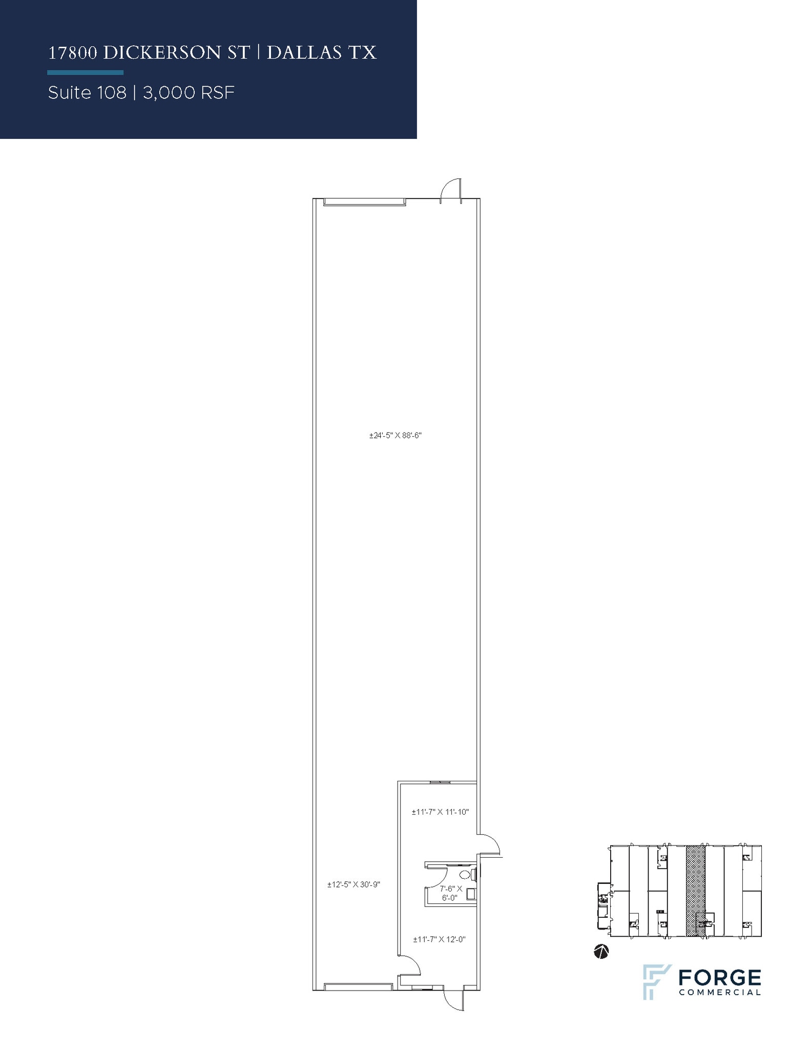 17800 Dickerson St, Dallas, TX for lease Floor Plan- Image 1 of 1
