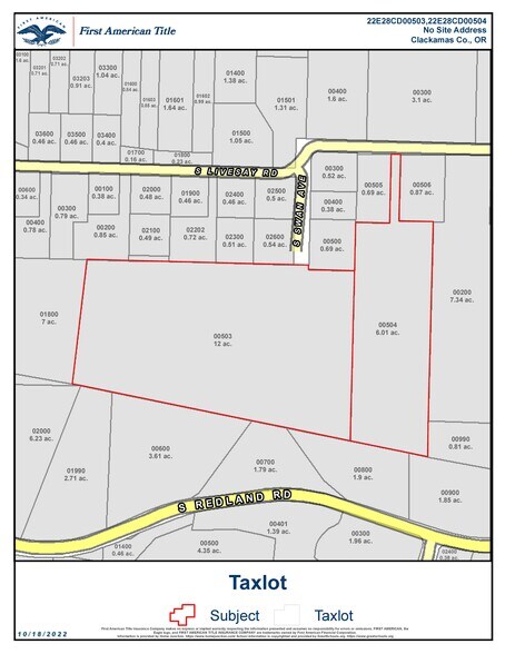 0 S Livesay Rd, Oregon City, OR à vendre - Plan cadastral - Image 2 de 13