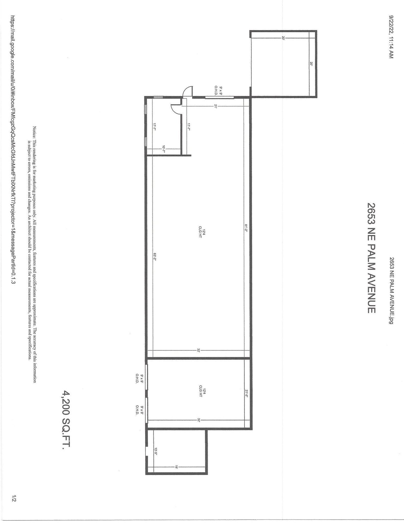 2653 Palm Ave, Jensen Beach, FL for sale Floor Plan- Image 1 of 2