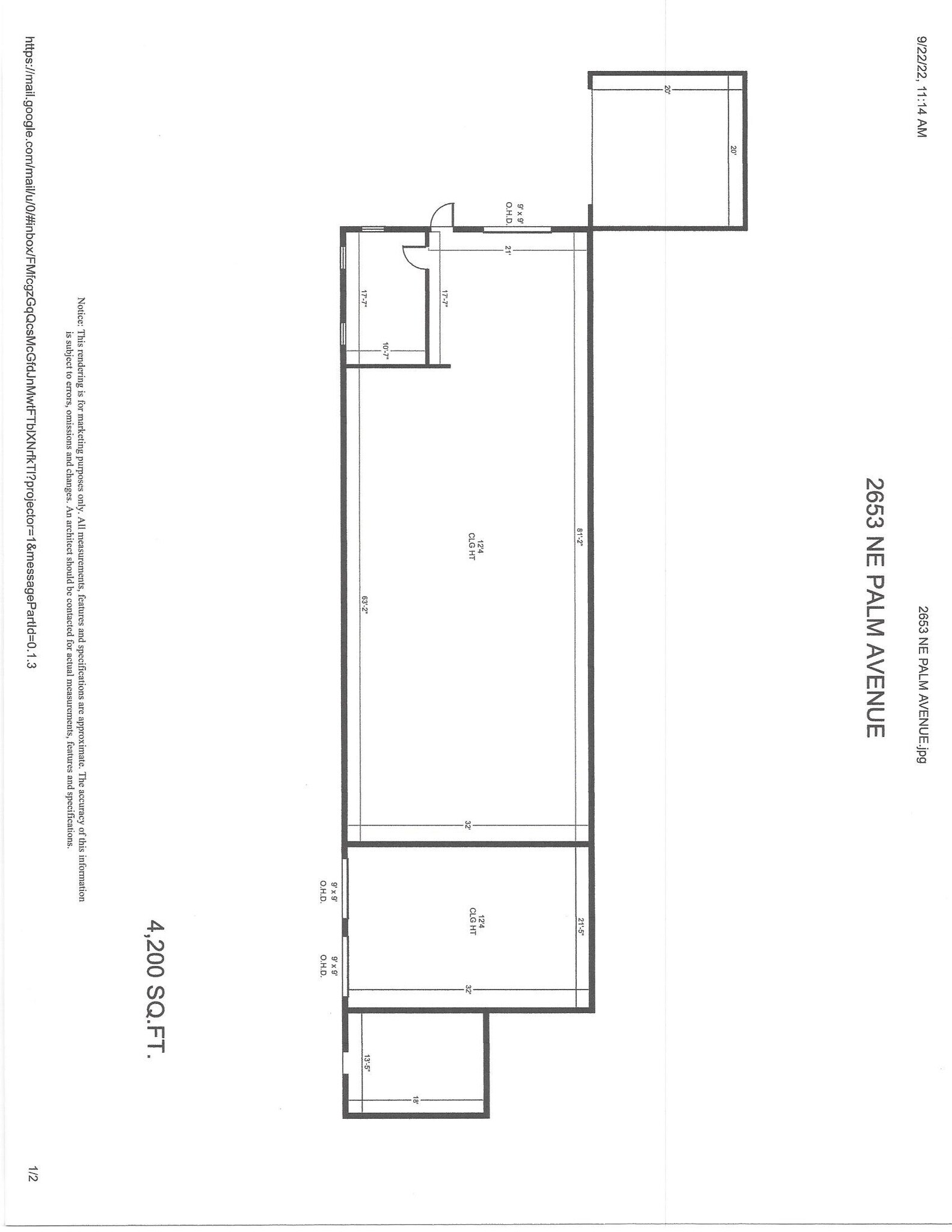 2653 Palm Ave, Jensen Beach, FL à vendre Plan d’étage- Image 1 de 2