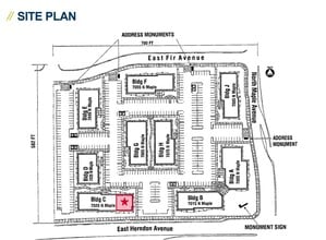 7025 N Maple Ave, Fresno, CA for lease Site Plan- Image 2 of 2