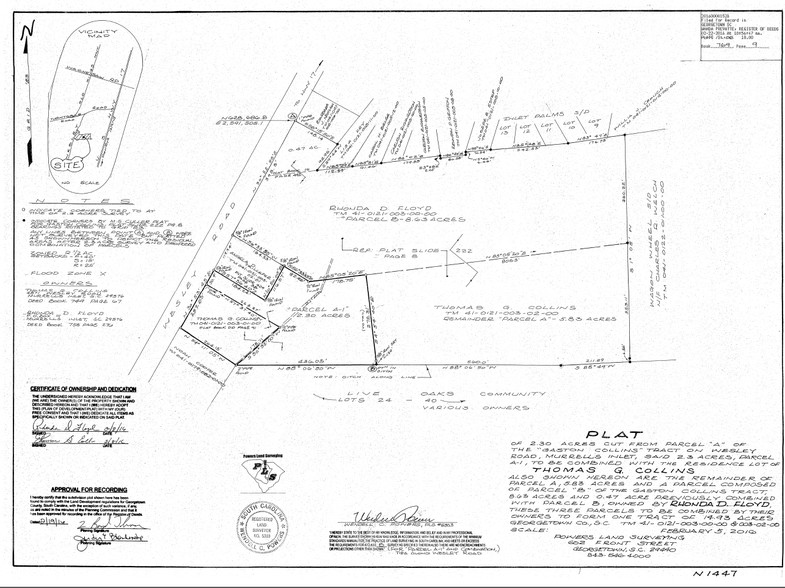 Wesley Rd, Murrells Inlet, SC for sale - Plat Map - Image 1 of 1