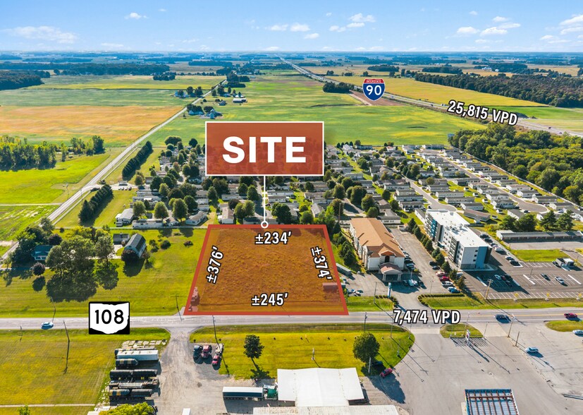 8075-8139 OH-108, Wauseon, OH à vendre - Aérien - Image 3 de 3