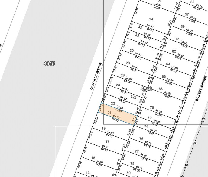 3632 Olinville Ave, Bronx, NY for sale - Plat Map - Image 3 of 3