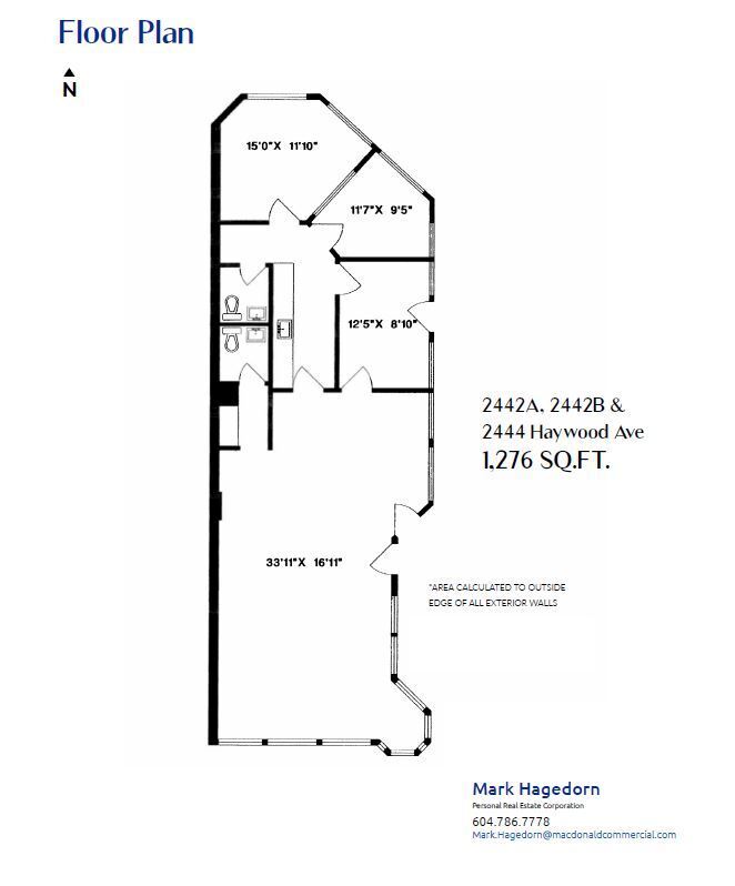 2442-2448 Haywood Ave, West Vancouver, BC V7V 1Y1 - Unit 2444 - - Floor Plan - Image 1 of 1