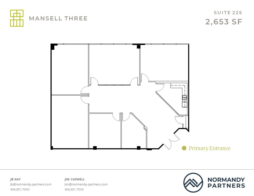 3600 Mansell Rd, Alpharetta, GA à louer Plan d  tage- Image 1 de 1