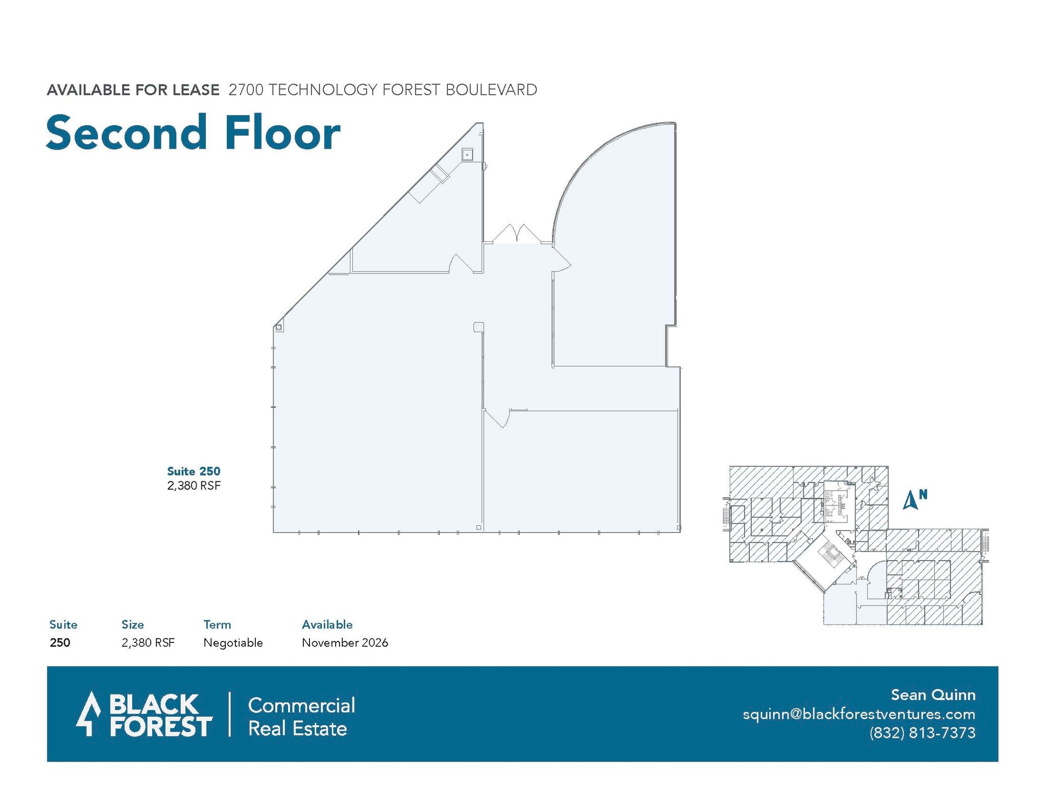 2700 Technology Forest Blvd, The Woodlands, TX for lease Floor Plan- Image 1 of 1