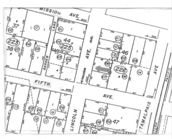 1110 Lincoln Ave, San Rafael, CA for lease - Plat Map - Image 3 of 3
