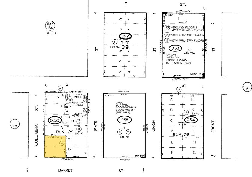 448 W Market St, San Diego, CA for lease - Plat Map - Image 2 of 25