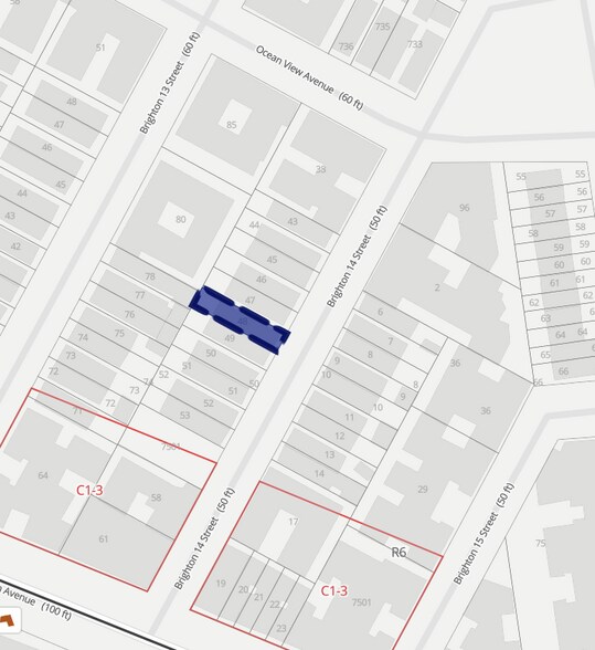 3052 Brighton 14th St, Brooklyn, NY à vendre - Plan cadastral - Image 1 de 1