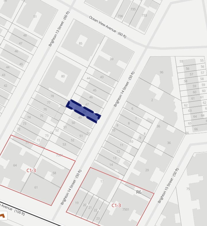 3052 Brighton 14th St, Brooklyn, NY for sale Plat Map- Image 1 of 2