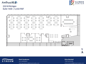 233 N Michigan Ave, Chicago, IL à louer Plan d  tage- Image 1 de 1