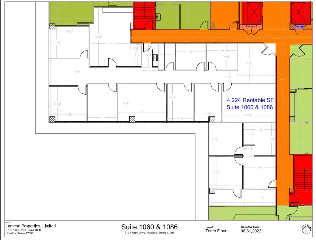 3701-3801 Kirby & 2401 Portsmouth, Houston, TX for lease Floor Plan- Image 1 of 1