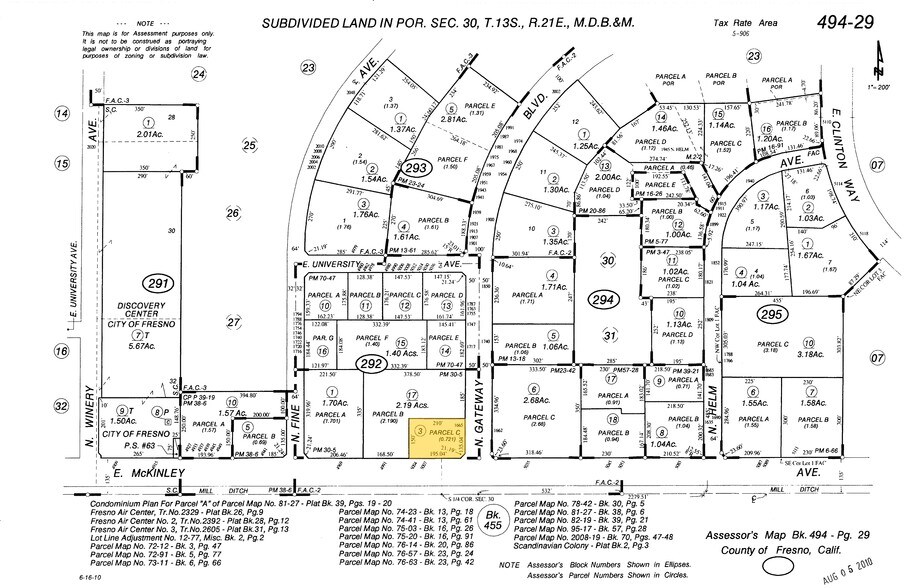 5007 E Mckinley Ave, Fresno, CA à vendre - Plan cadastral - Image 2 de 4