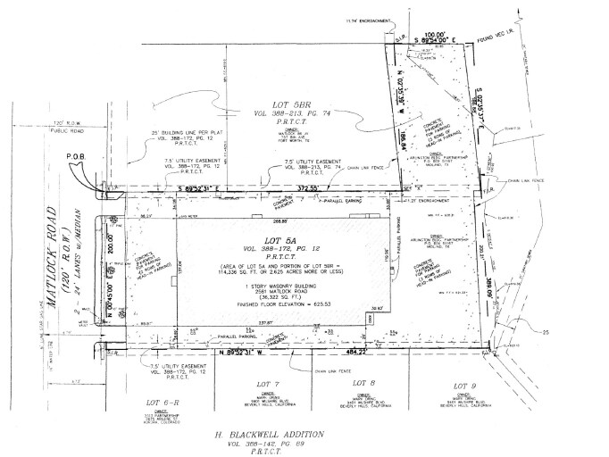 2561 Matlock Rd, Arlington, TX à vendre - Plan cadastral - Image 2 de 18