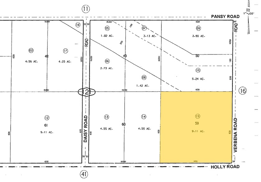 Verbena Rd, Adelanto, CA à vendre - Plan cadastral - Image 2 de 2