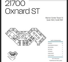 21600 Oxnard St, Woodland Hills, CA à louer Plan d’étage- Image 1 de 1