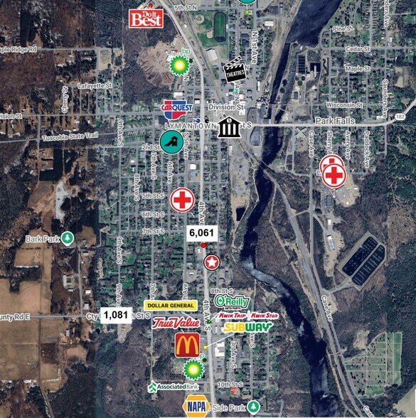 861 4th Ave S, Park Falls, WI à louer - Photo du bâtiment - Image 3 de 3