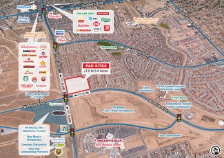 Plus de détails pour Nec Unser, Rio Rancho, NM - Terrain à louer