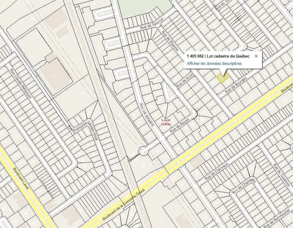 502 Rue de Chamonix, Laval, QC for sale Plat Map- Image 1 of 1