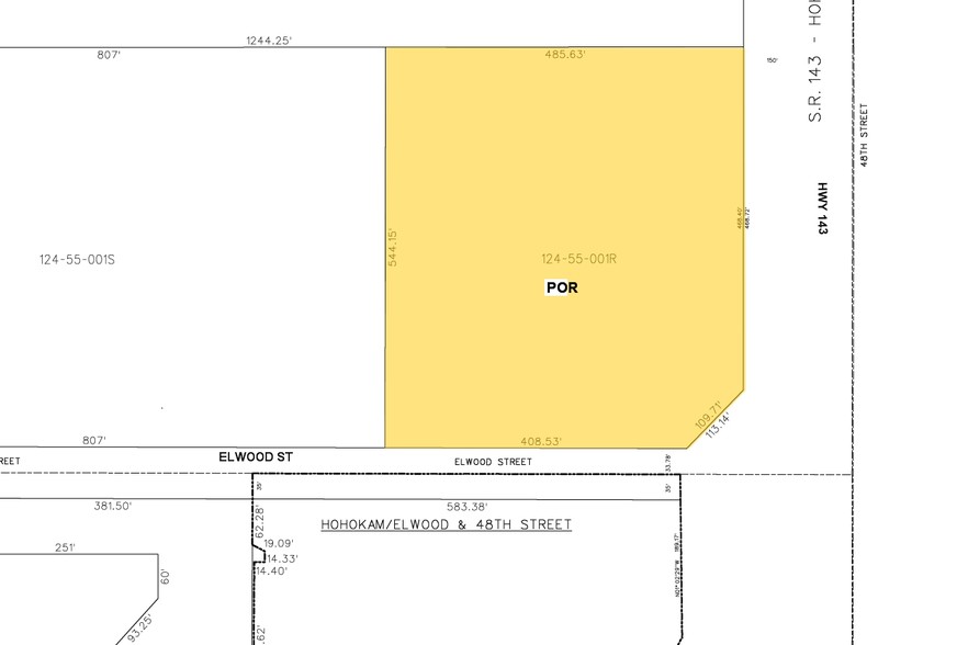 4710 E Elwood St, Phoenix, AZ à louer - Plan cadastral - Image 2 de 7