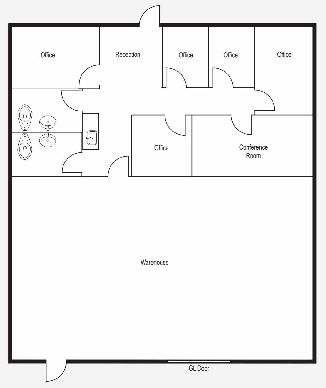 4945 Mercury St, San Diego, CA for lease Floor Plan- Image 1 of 1