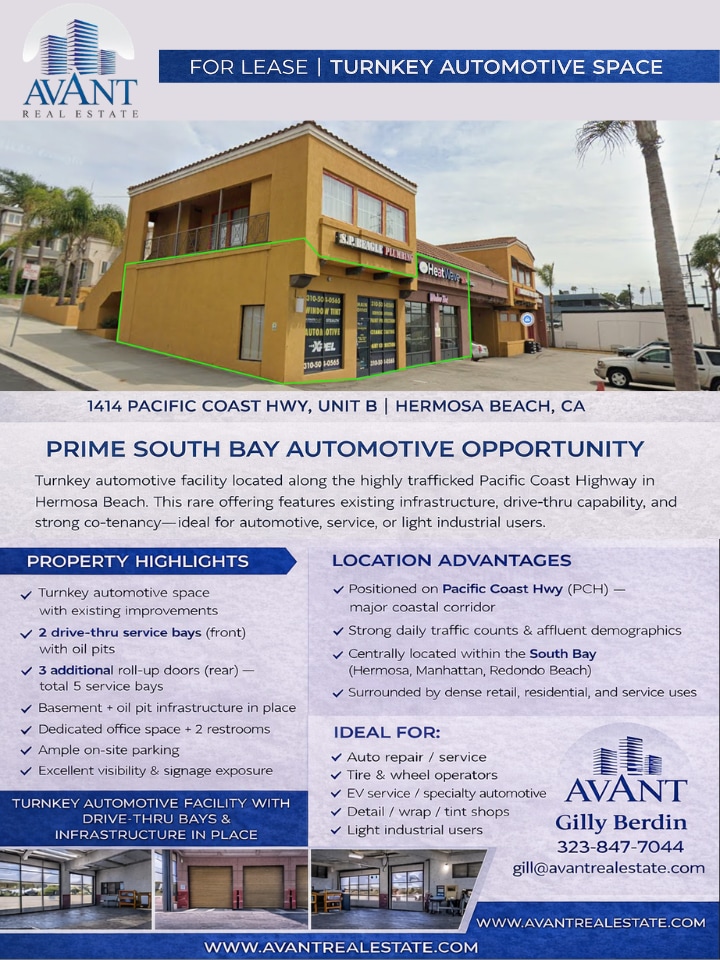 1414 Pacific Coast Hwy, Hermosa Beach, CA for lease Interior Photo- Image 1 of 1