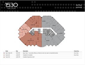 1530 Wilson Blvd, Arlington, VA à louer Plan d’étage- Image 1 de 1